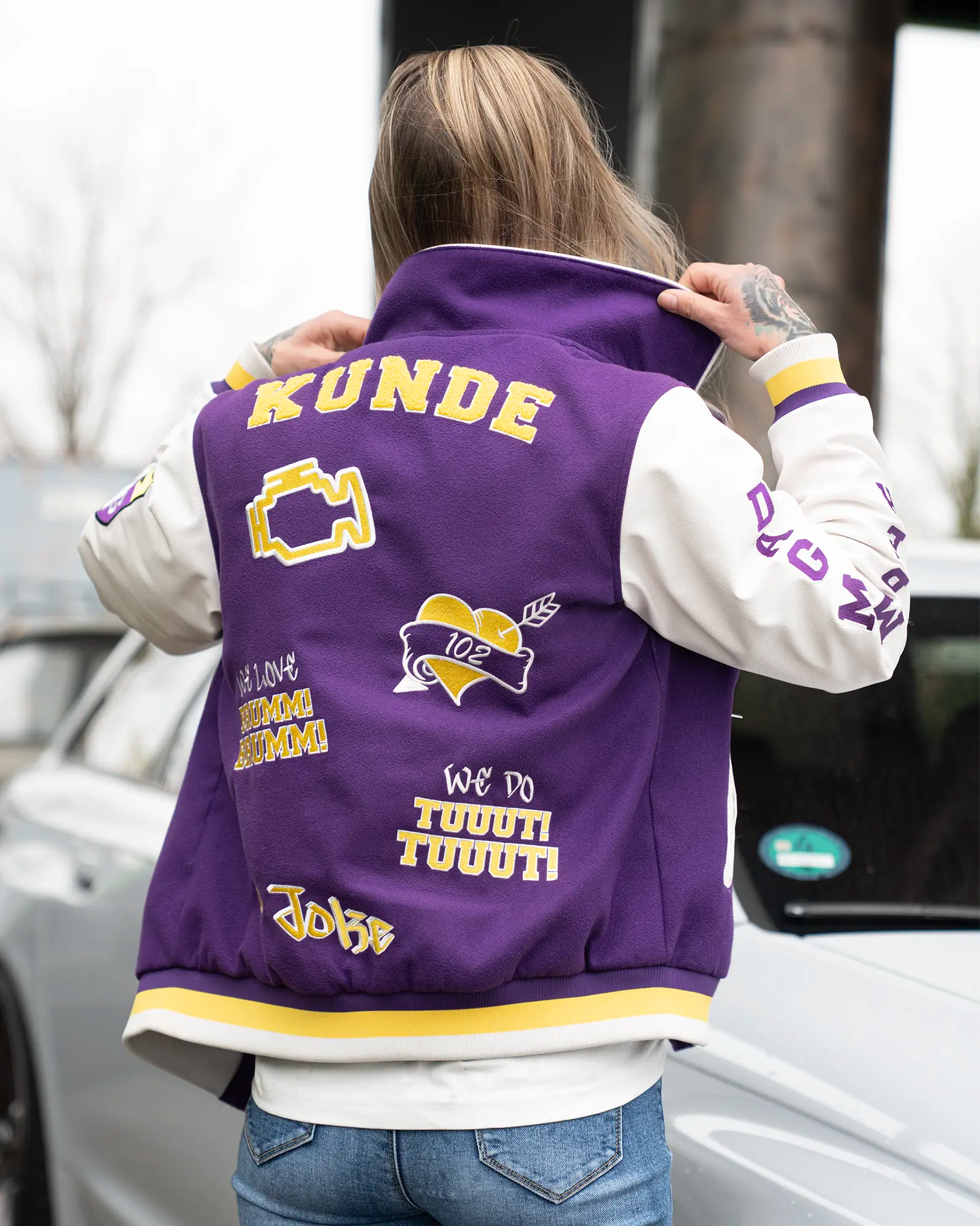 Collegejacke - DAG Violett