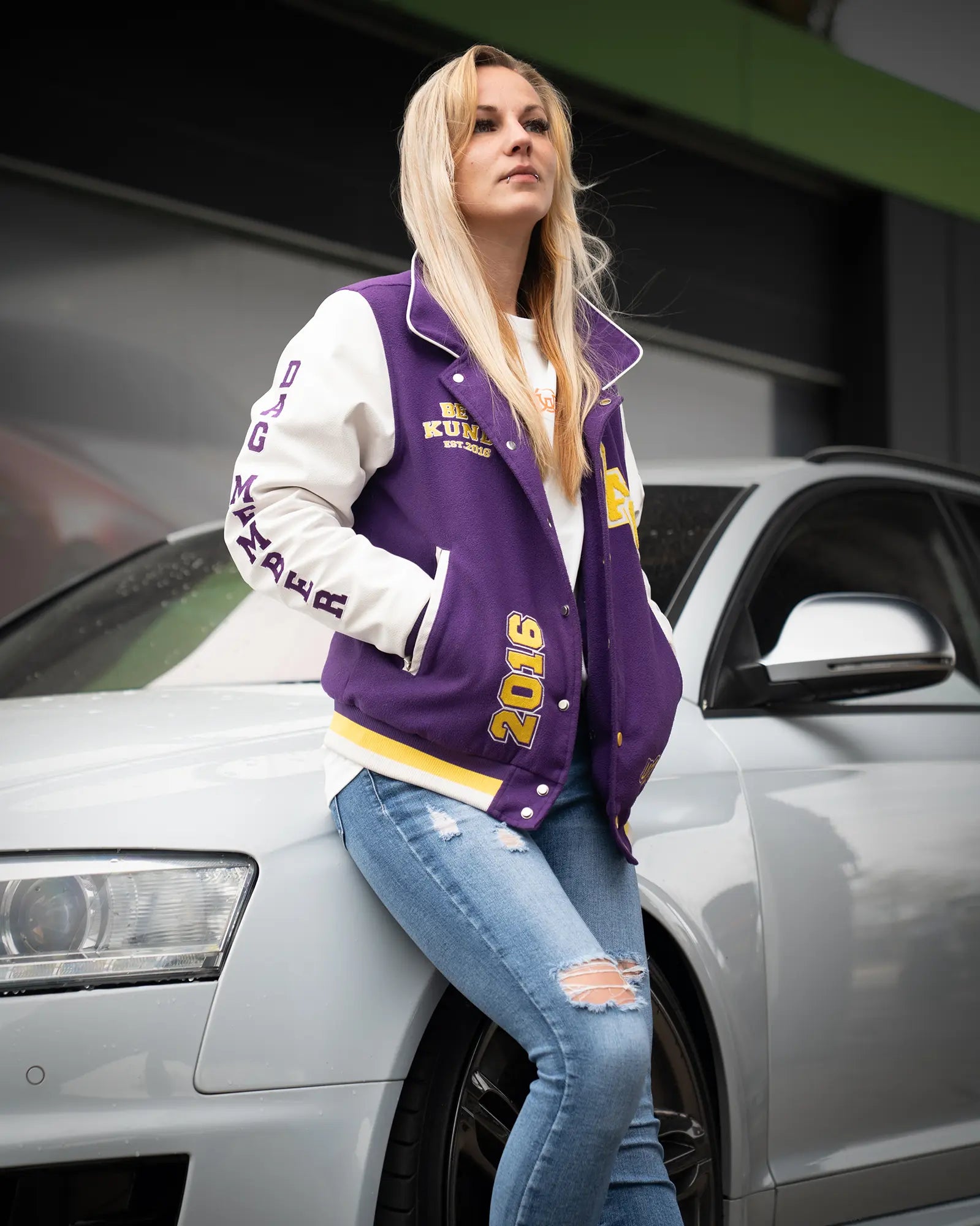 Collegejacke - DAG Violett